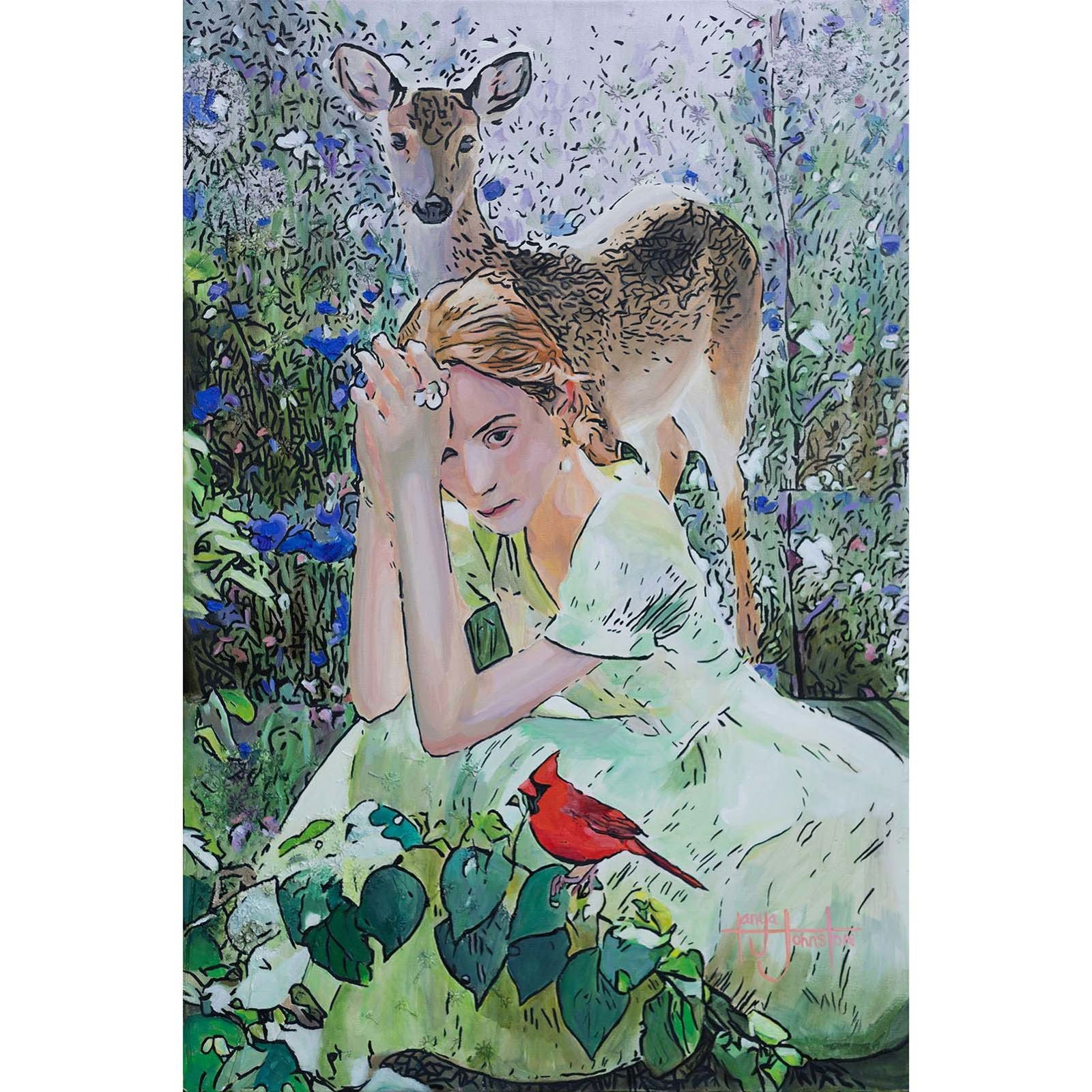 Breathing the Light (Original) - Tanya Johnston Art