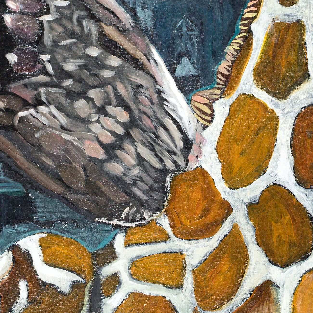 Deep Inside the Concrete Jungle, Archón Shofet Holds Court - Tanya Johnston Art