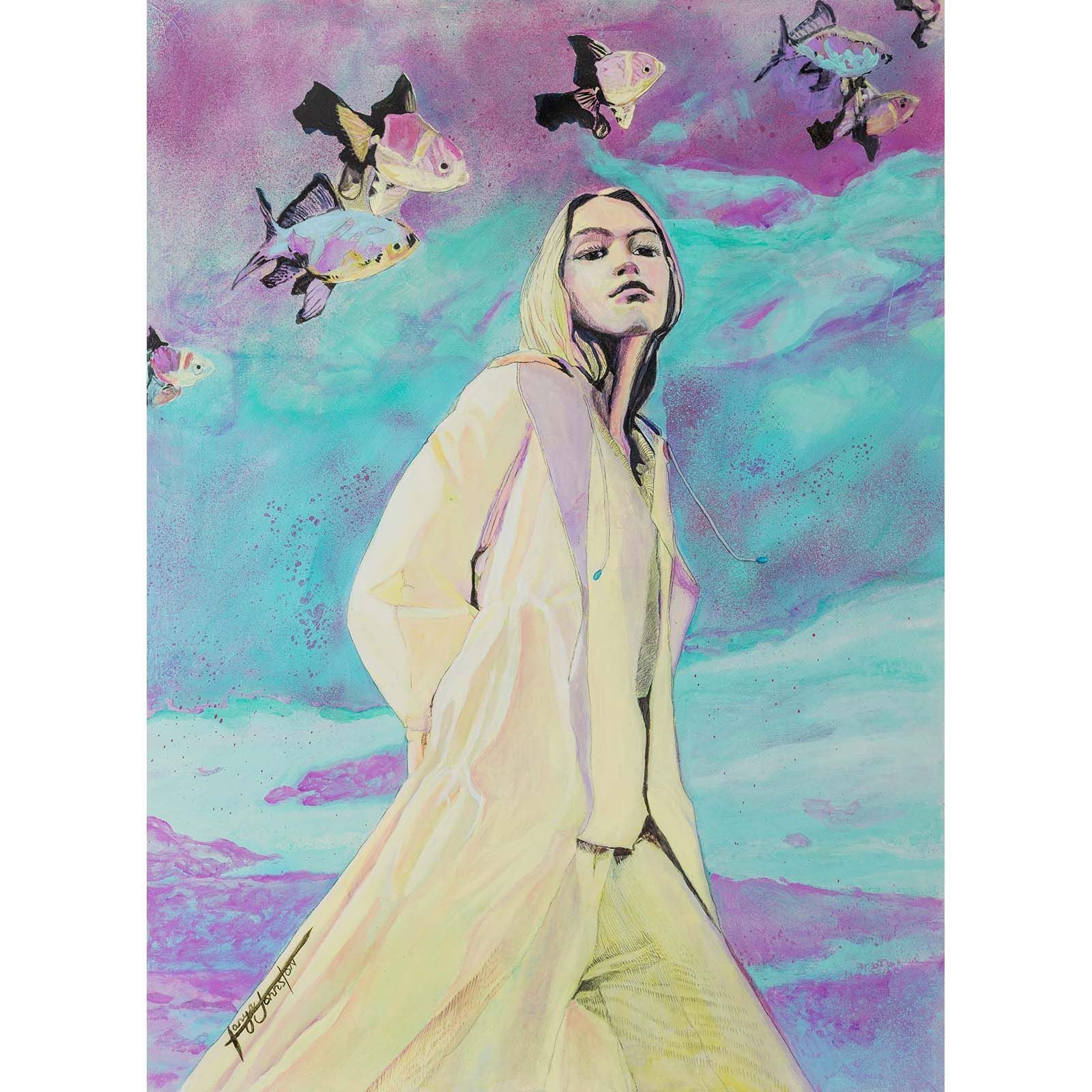 Fish out of Water (Original) - Tanya Johnston Art