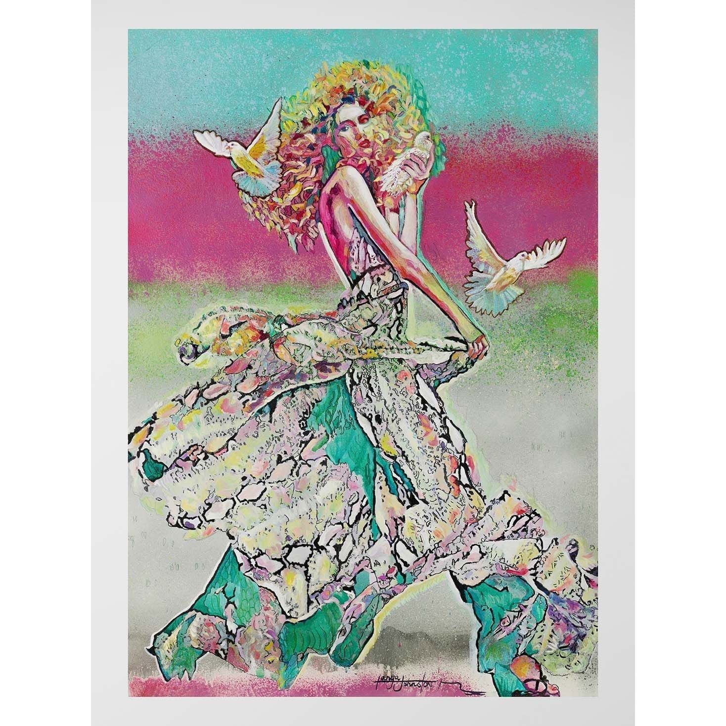 Free as a Bird (Original) - Tanya Johnston Art
