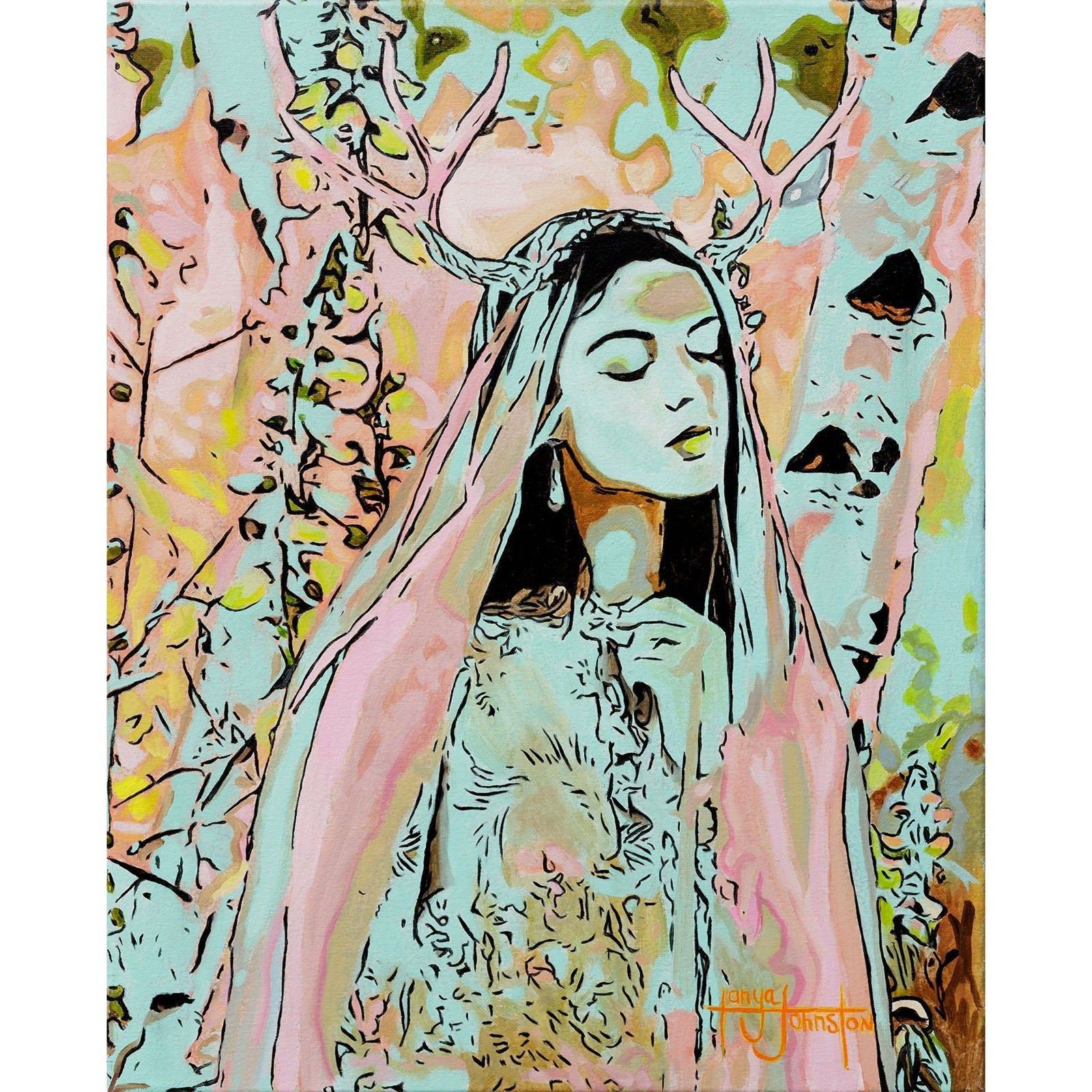 I am the Flower & the Flower is Me - Tanya Johnston Art