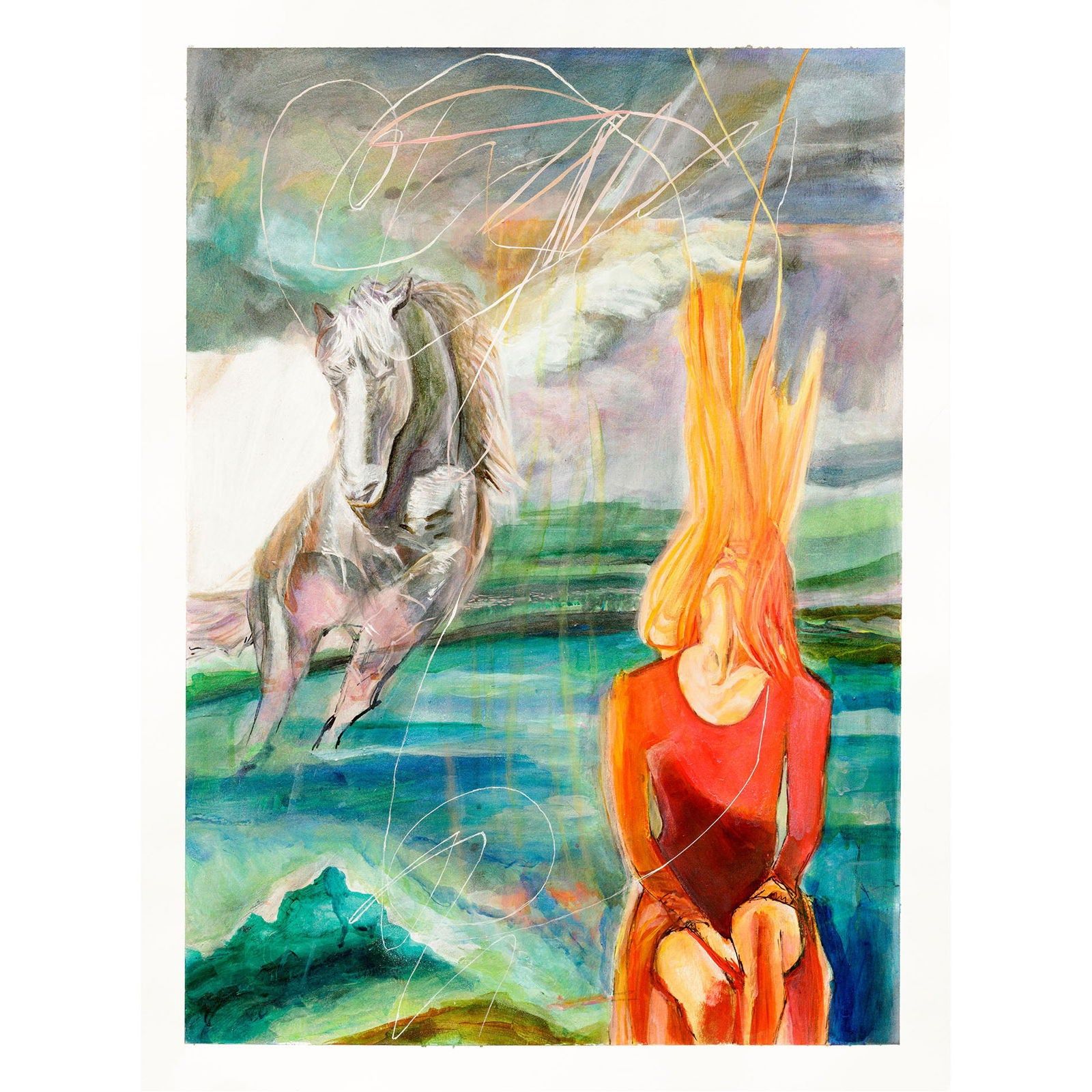 Love Lifted Me (Original) - Tanya Johnston Art
