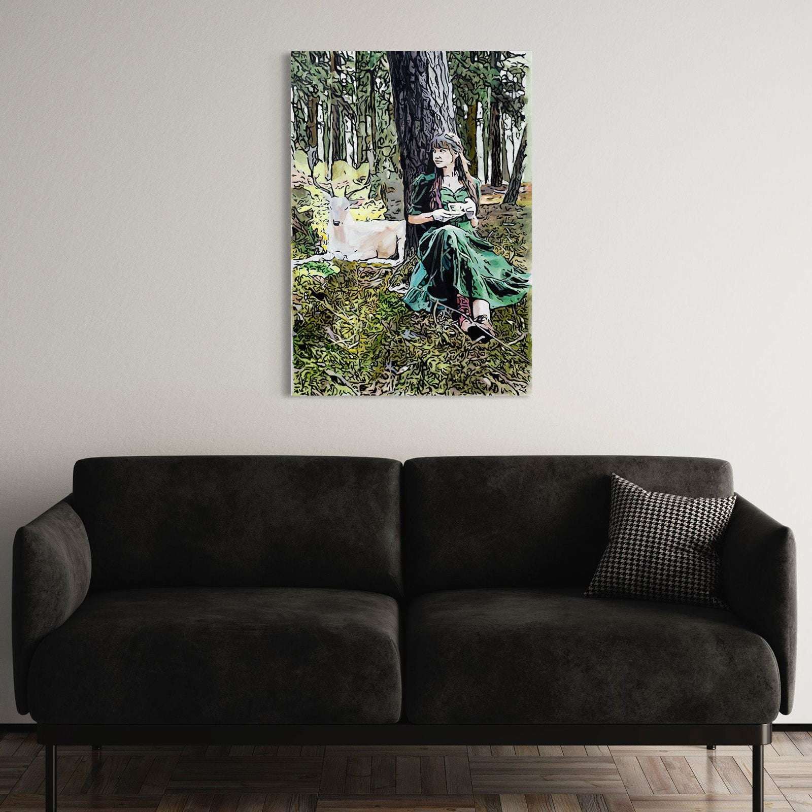 Maid Marion Takes Tea - Tanya Johnston Art