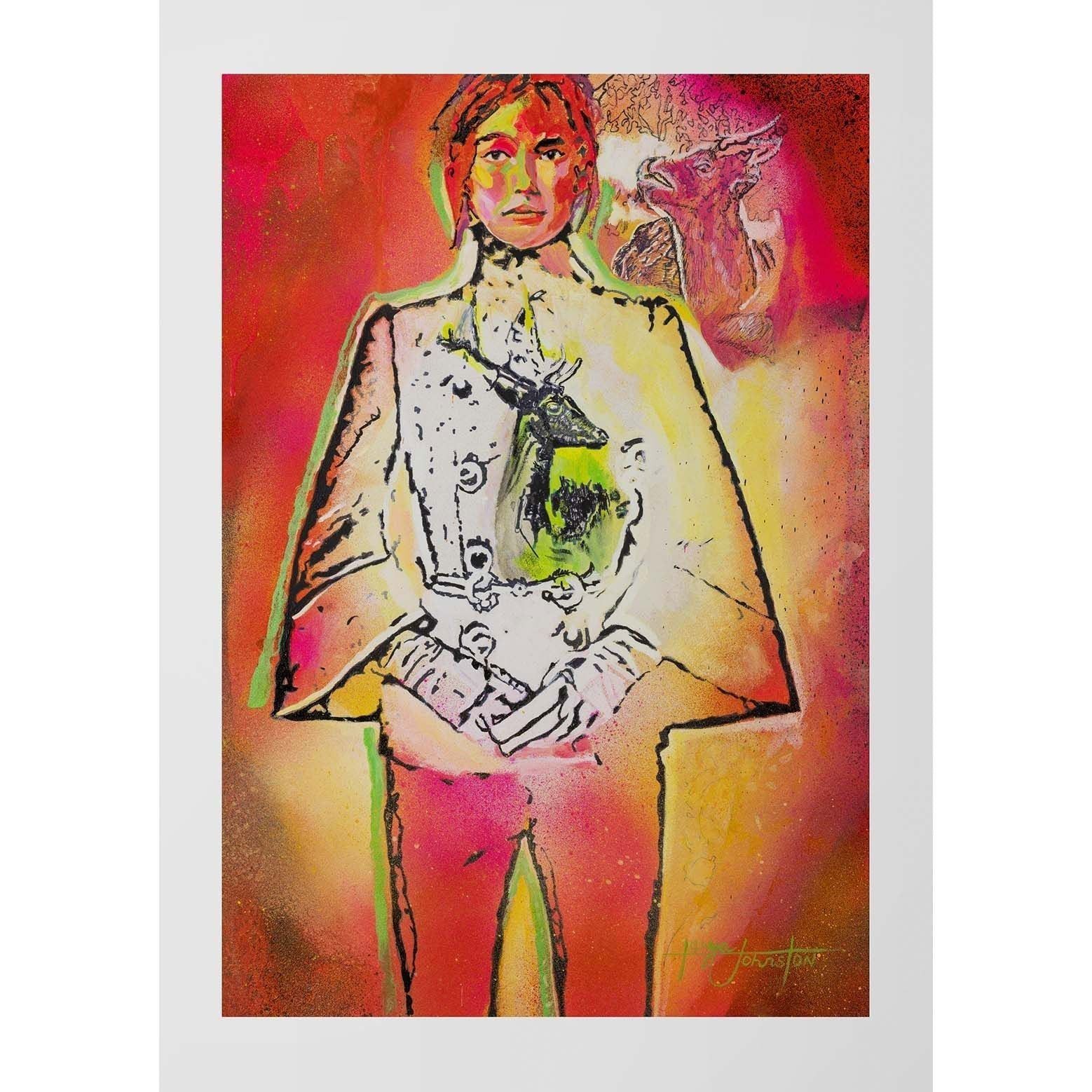 My Dear, Wild @ Heart (Original) - Tanya Johnston Art