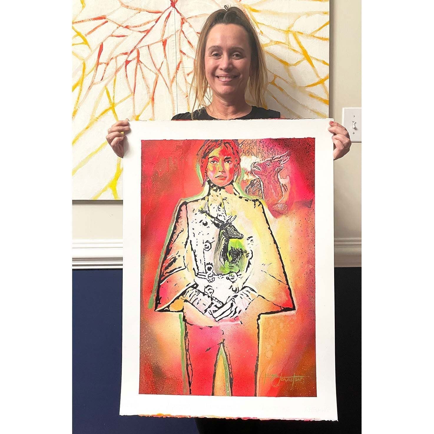 My Dear, Wild @ Heart (Original) - Tanya Johnston Art