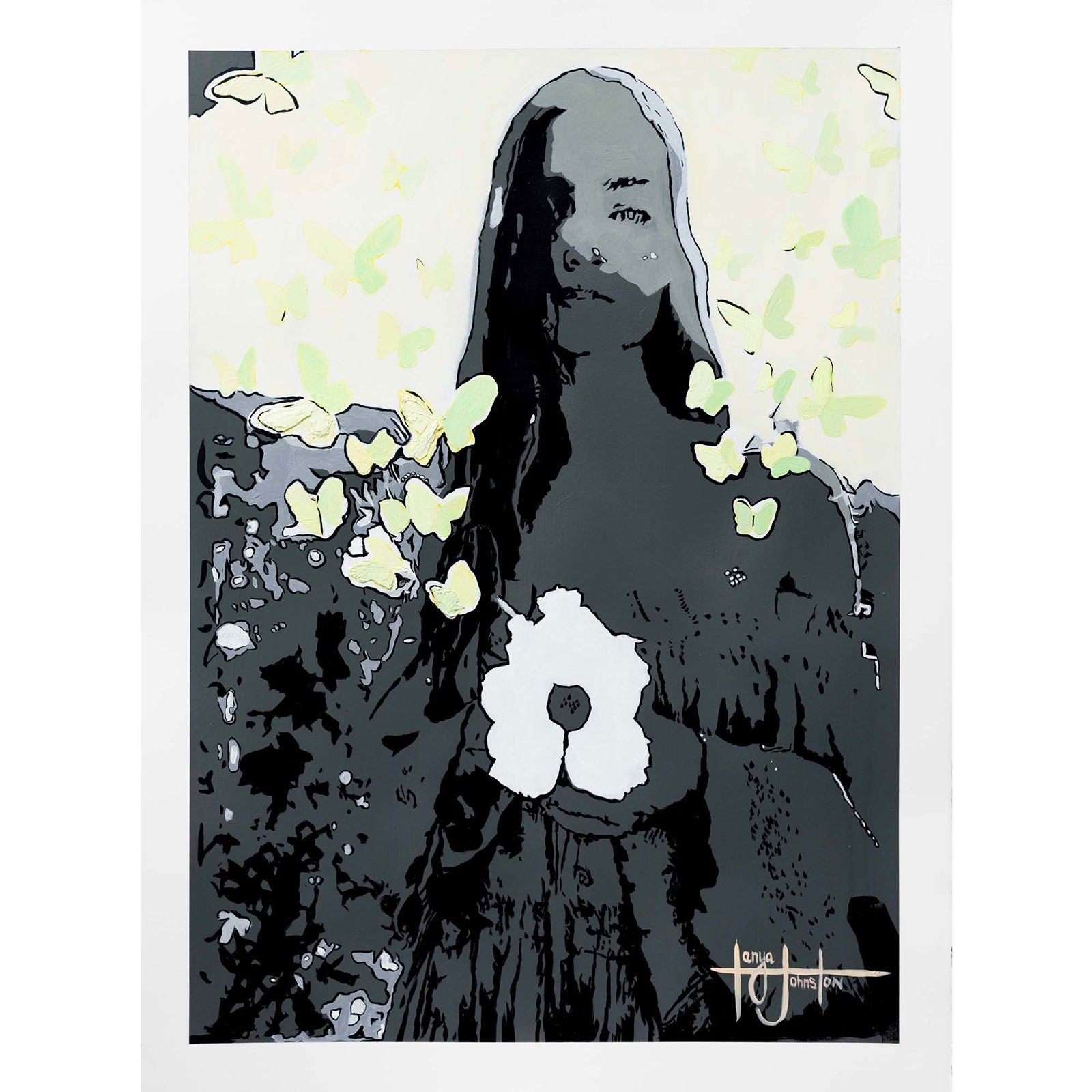 Summer Dreams & Butterfly Wings (Original) - Tanya Johnston Art