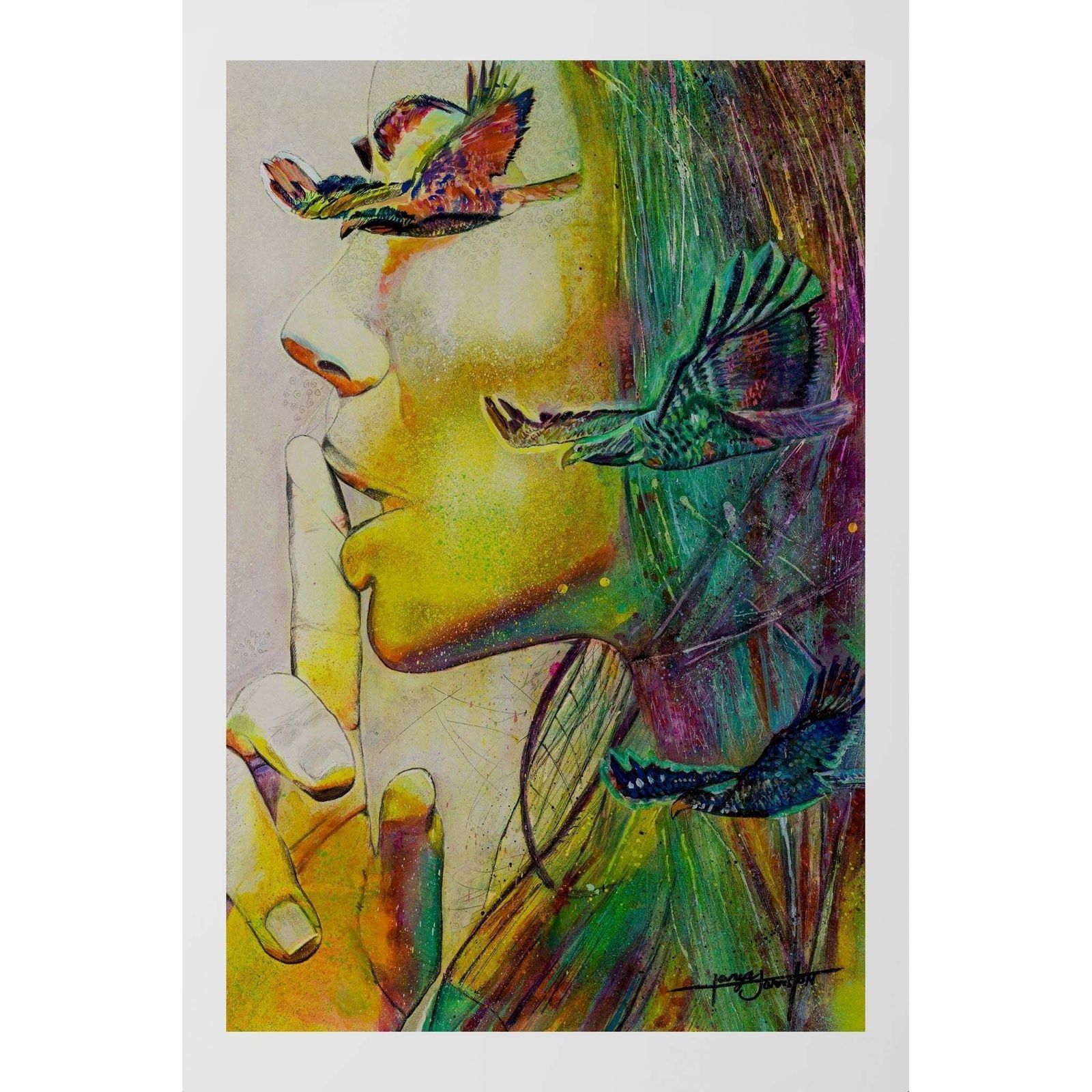 Where you go I go (Original) - Tanya Johnston Art