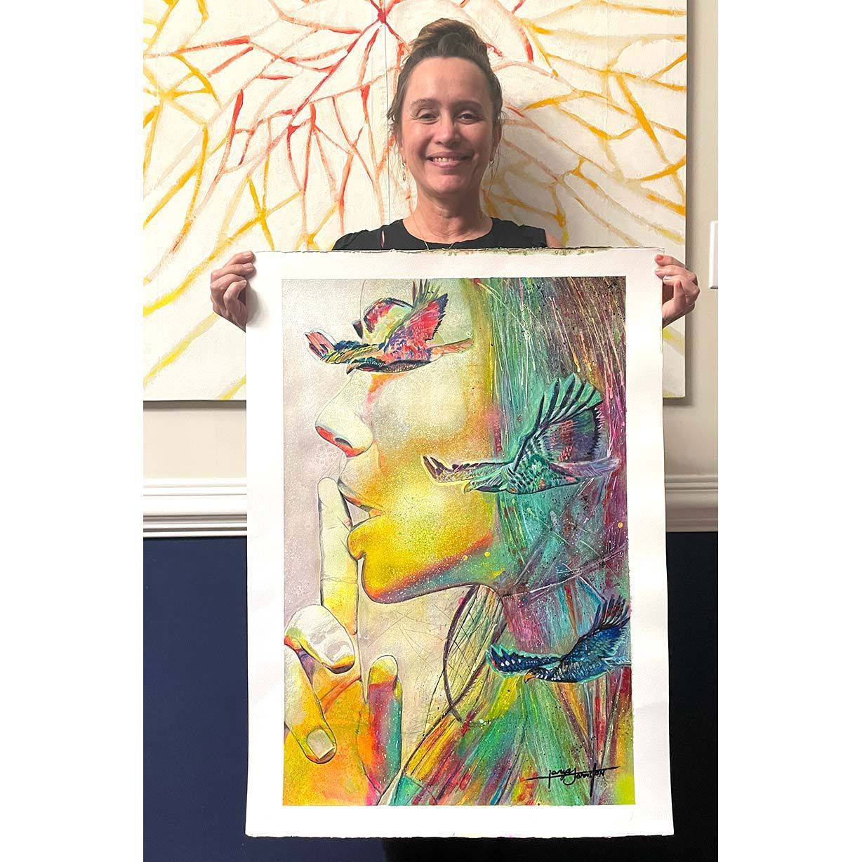 Where you go I go (Original) - Tanya Johnston Art