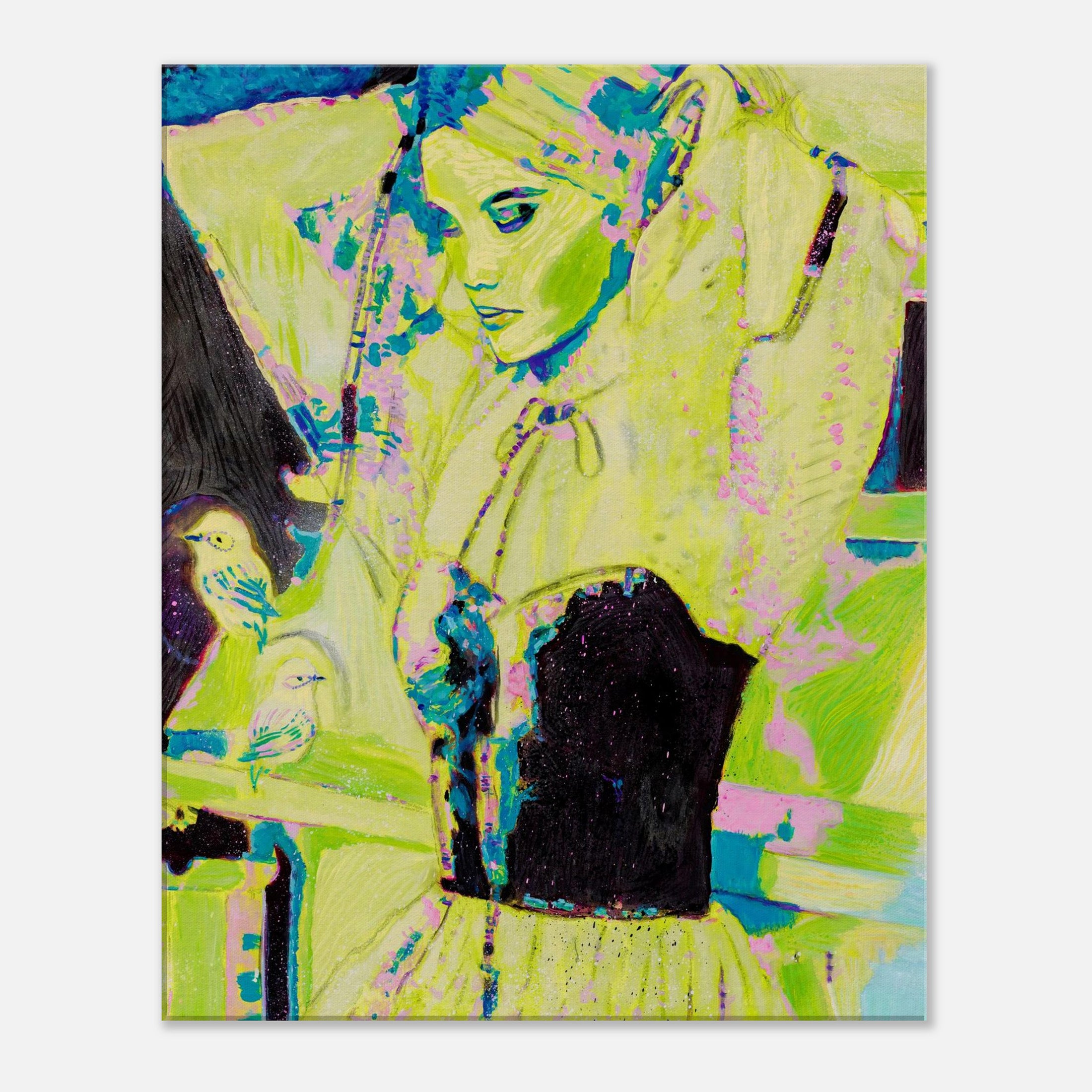 She saves her best conversations for the birds (Print)