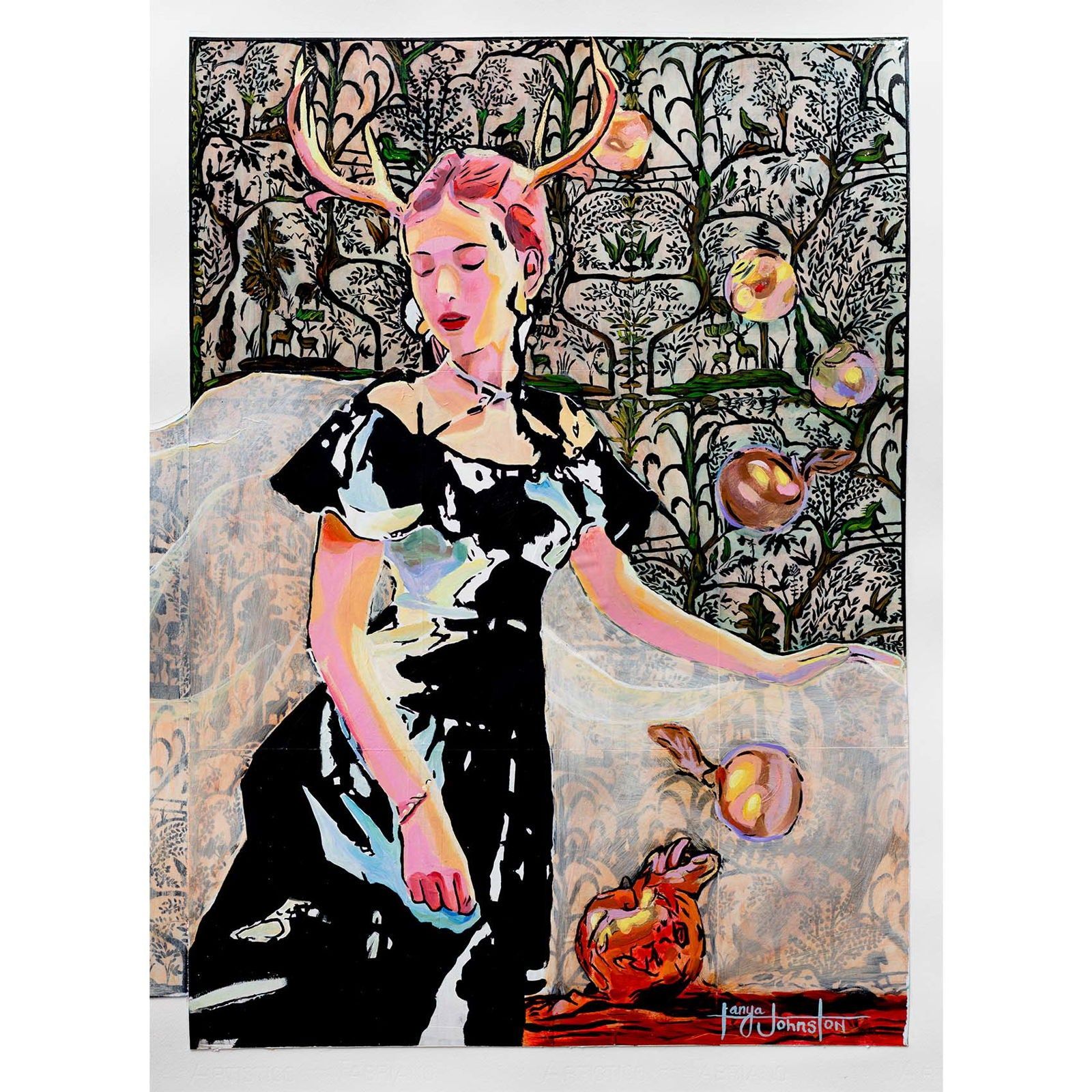 Daughters of Destiny are Like Apples of Gold in Settings of Silver (Original) - Tanya Johnston Art