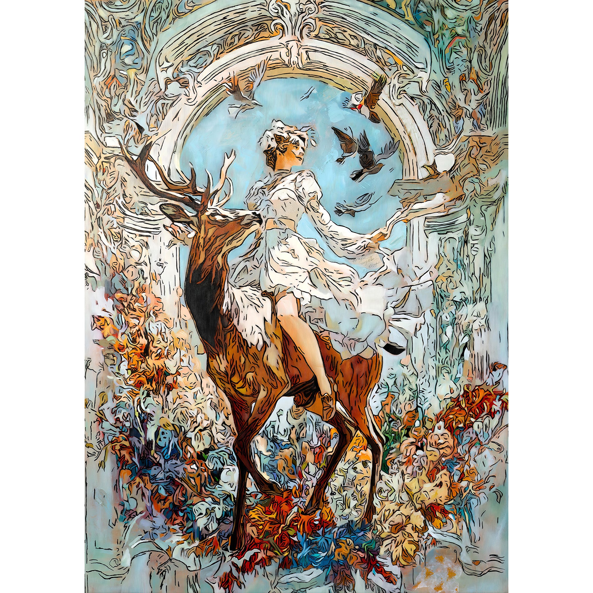 Wisdom & Prudence at the Gate (Print)